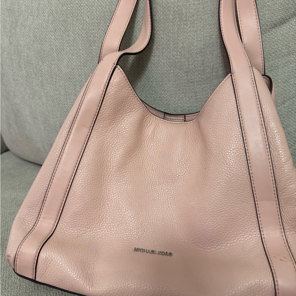 Michael Kors Pink Leather Tote Bag